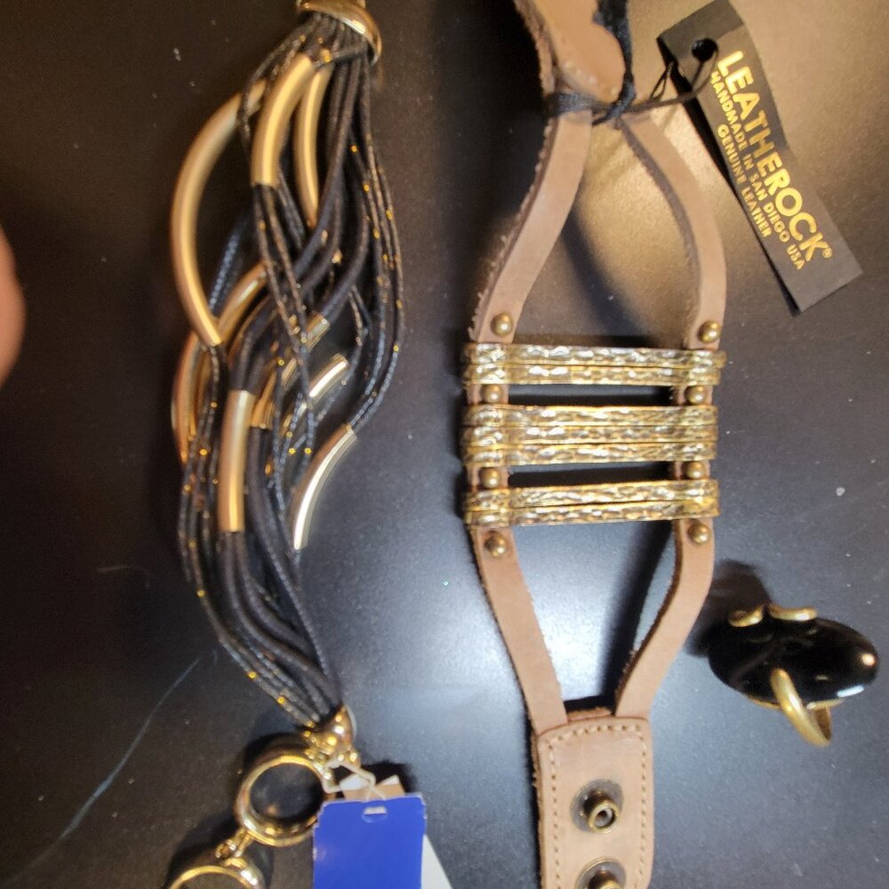 Leather Rock Bella Jack NWT Bracelets and RIng